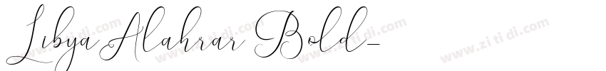 LibyaAlahrar Bold字体转换